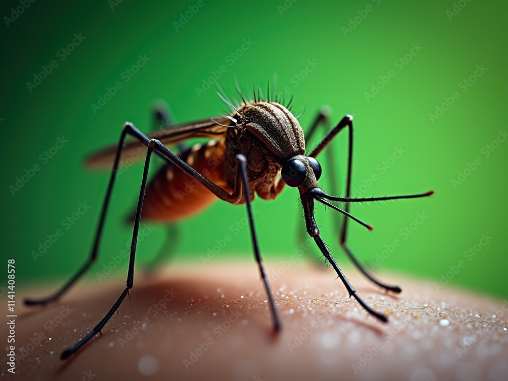 Fototapeta premium ant on a leaf generative ai