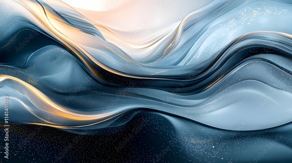 Fluid Gold: Abstract Art's Elegant Swirls Fluid Gold: Abstract Art's Elegant Swirls