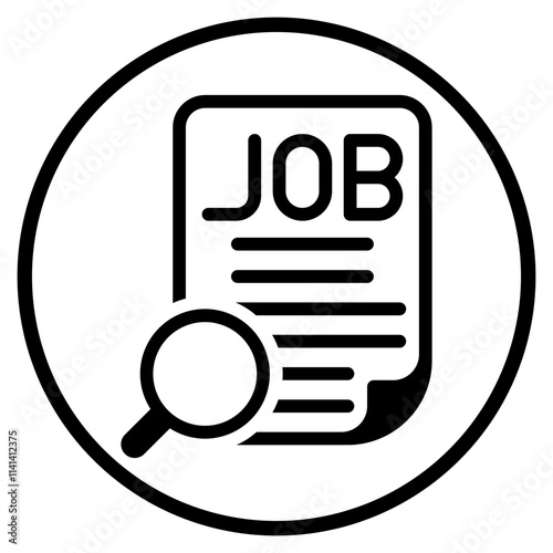 job description glyph icon