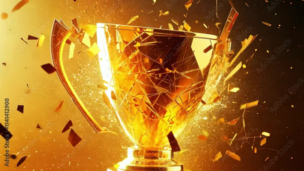 Broken Gold Trophy