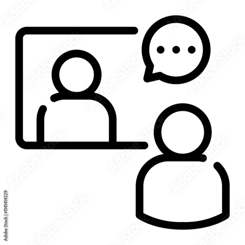 interview line icon