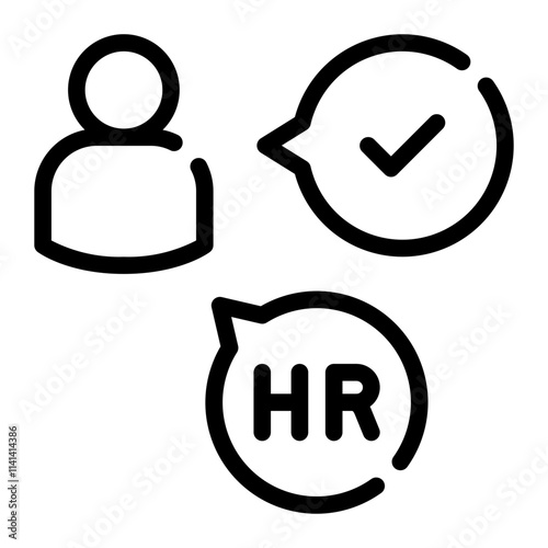 new hire line icon