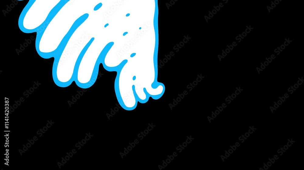 Splash Element Animation Video featuring a circular liquid transition filling the screen