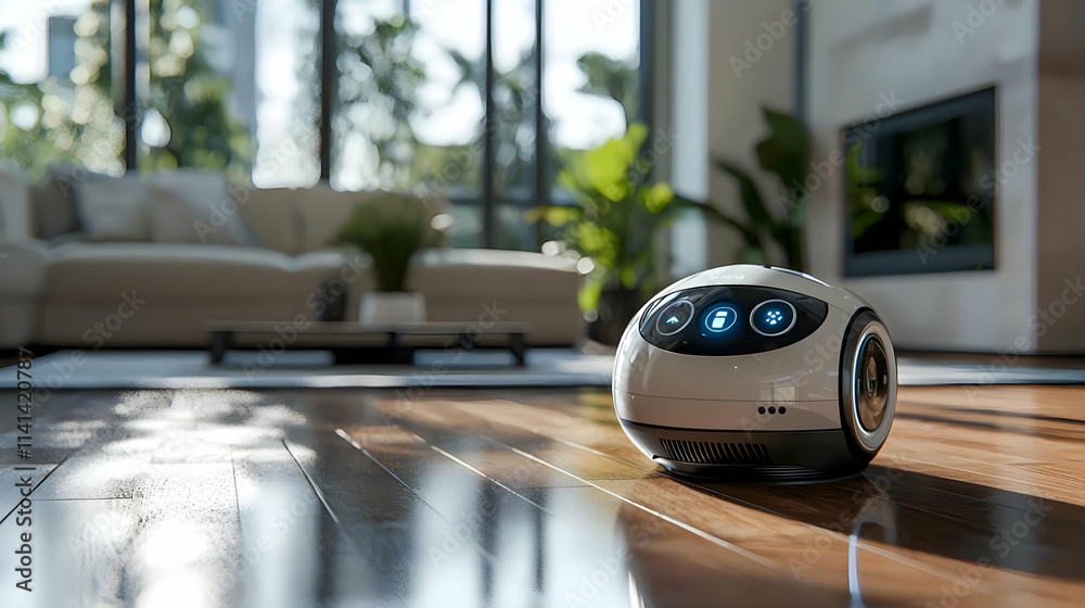 Smart Home Robot Cleans Floor Efficiently Smart Home Robot Cleans Floor Efficiently