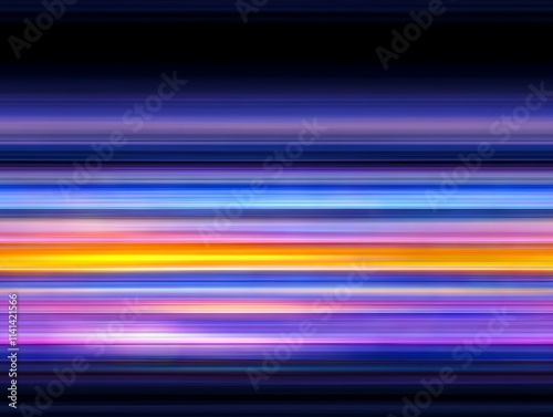 A blurry image of a blue purple and yellow striped background