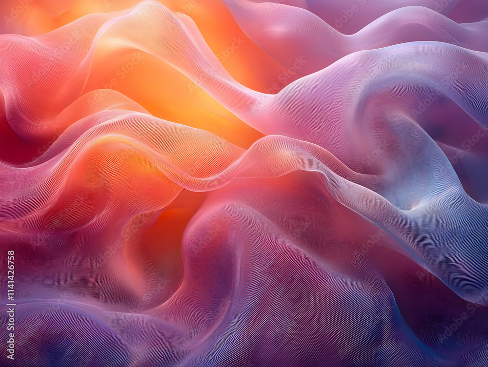 Abstract Waves: Vibrant Hues Flowing Dynamically Abstract Waves: Vibrant Hues Flowing Dynamically