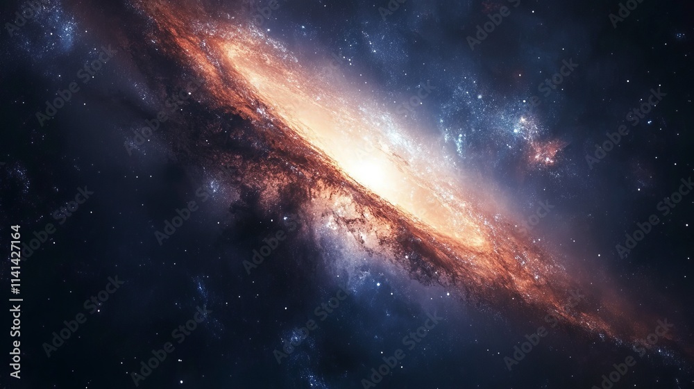 Vibrant space galaxy background with nebula, stars, and cosmic clouds
Vibrant space galaxy background with nebula, stars, and cosmic clouds