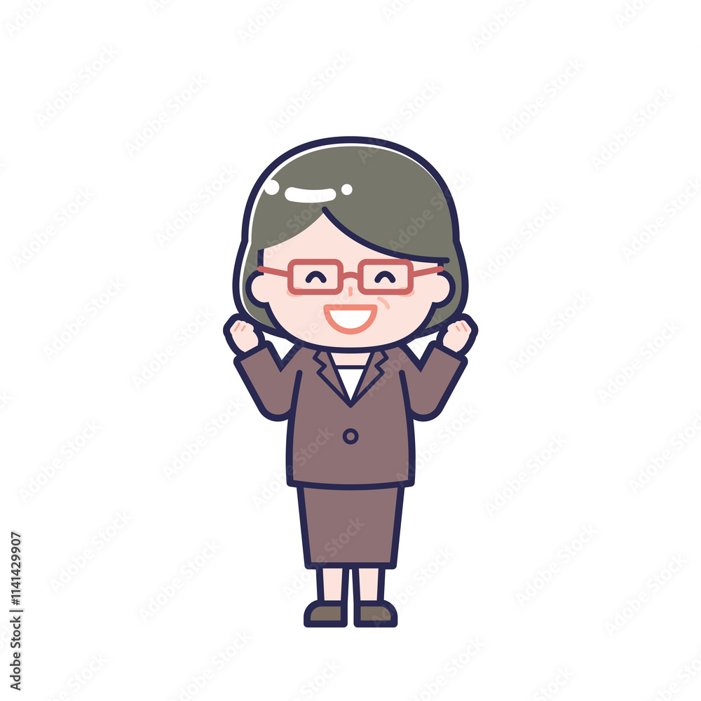 スーツ中年/女性 07 スーツ中年/女性 07