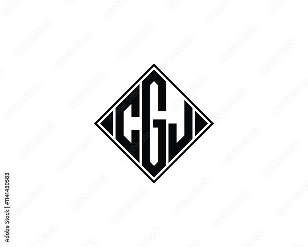 CGJ logo design vector template. CGJ CGJ logo design vector template. CGJ