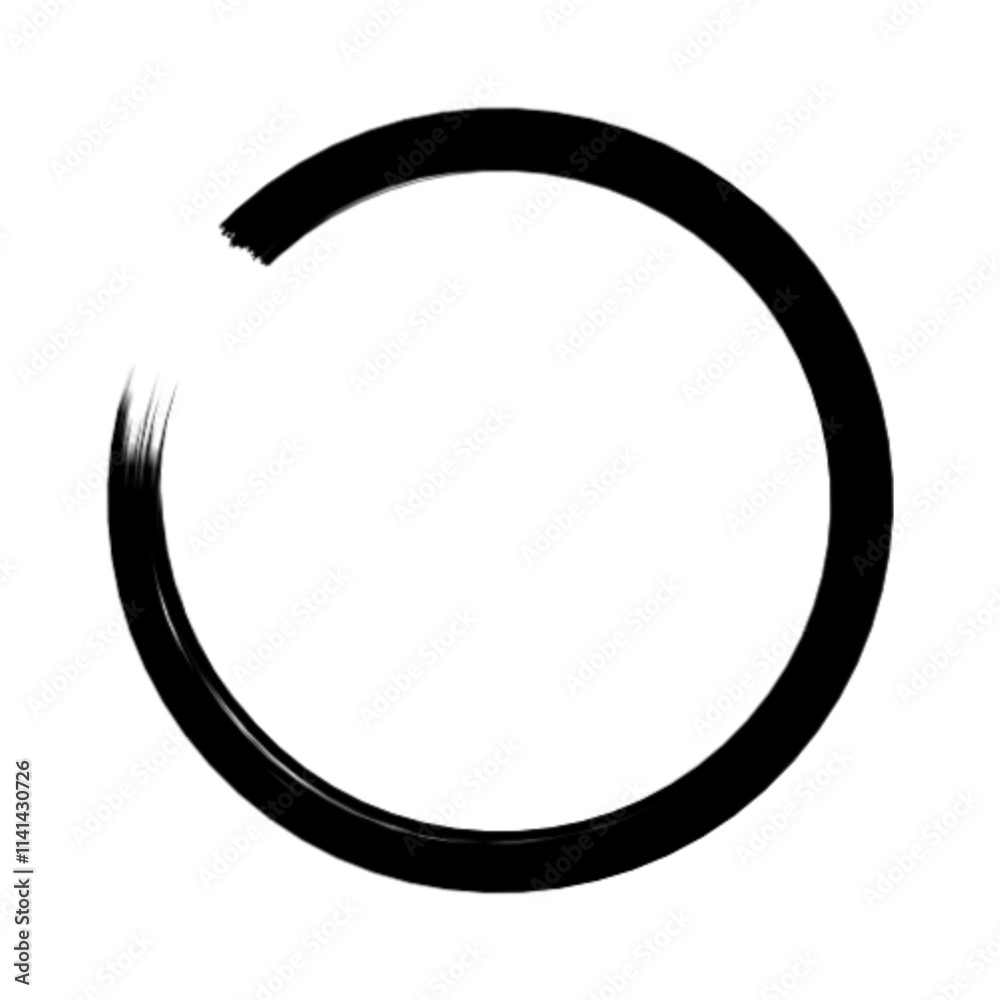 vector brush stroke circle of paint on white background. Ink hand drawn paint brush circle. Logo, label design element vector illustration. Black abstract circle. vector brush stroke circle of paint on white background. Ink hand drawn paint brush circle. Logo, label design element vector illustration. Black abstract circle.