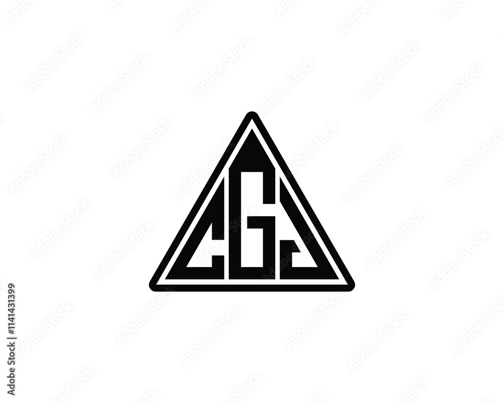 CGJ logo design vector template. CGJ CGJ logo design vector template. CGJ