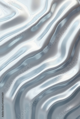 Liquid Metal: Reflective Waterwaves photo