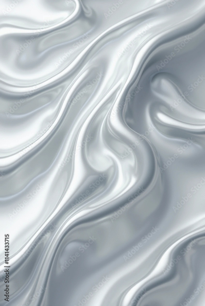 Obraz premium Liquid Metal: Reflective Waterwaves
