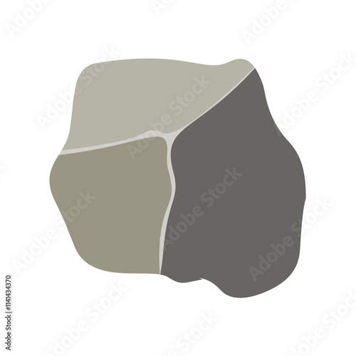 Rock stone cartoon. Cartoon game art rock and stone. Stone boulder, gravel rubble and pile of rocks cartoon isolated vector illustration