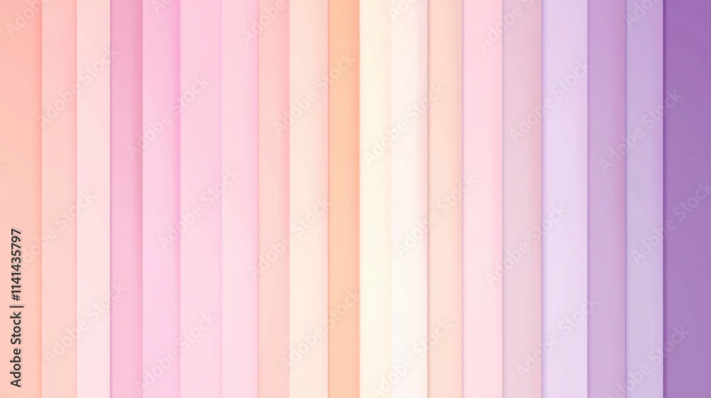 Pastel Gradient Stripes Background, Soft Hues, Vertical Lines, Calm Mood