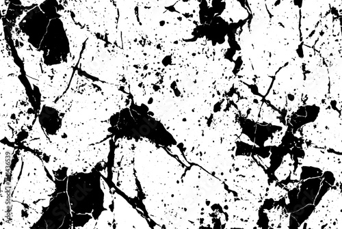 Abstract Grunge Cracked Ink Splatter Texture Vector Background