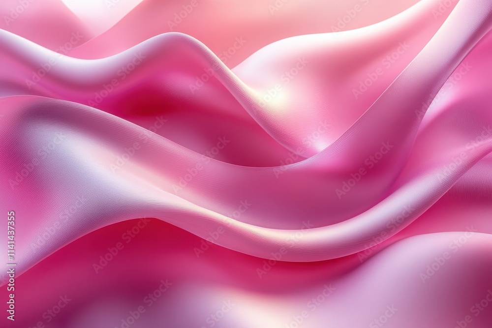 Fototapeta premium Smooth Curves with Light Purple Highlights