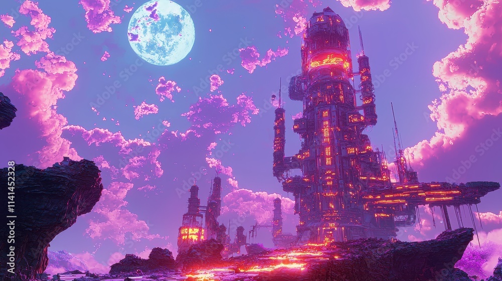Surreal AI Mystic Tower Surreal AI Mystic Tower