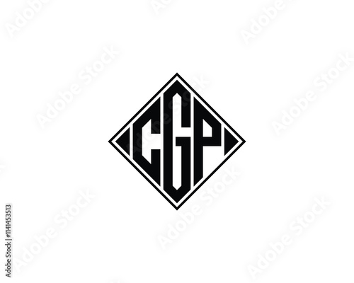 CGP logo design vector template. CGP