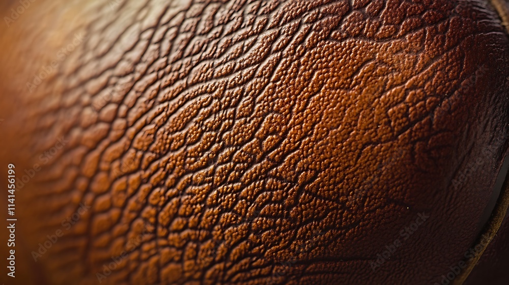 Rich Brown Leather Texture Close-Up. AI Generated Rich Brown Leather Texture Close-Up. AI Generated