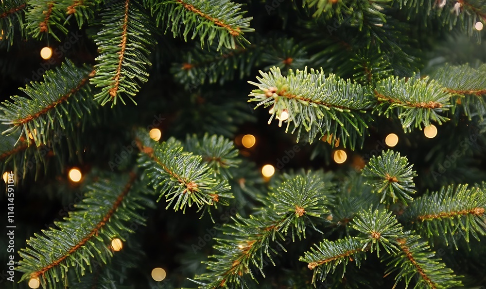 Close-up of Pine Tree Branches with Dew Drops and a Blurred Background
Close-up of Pine Tree Branches with Dew Drops and a Blurred Background