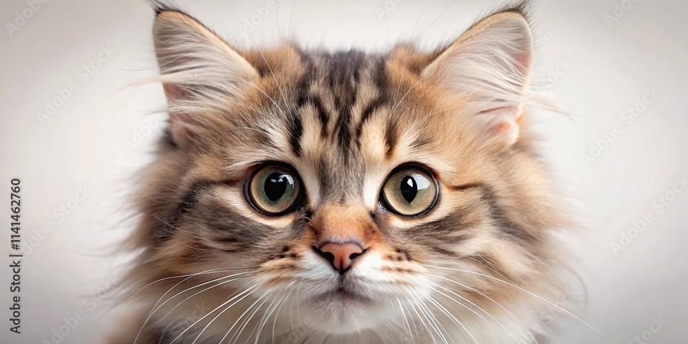 Adorable close-up of a fluffy cat face with big eyes and tiny nose, cute, cat, face, adorable, fluffy, whiskers, eyes, nose, furry Adorable close-up of a fluffy cat face with big eyes and tiny nose, cute, cat, face, adorable, fluffy, whiskers, eyes, nose, furry