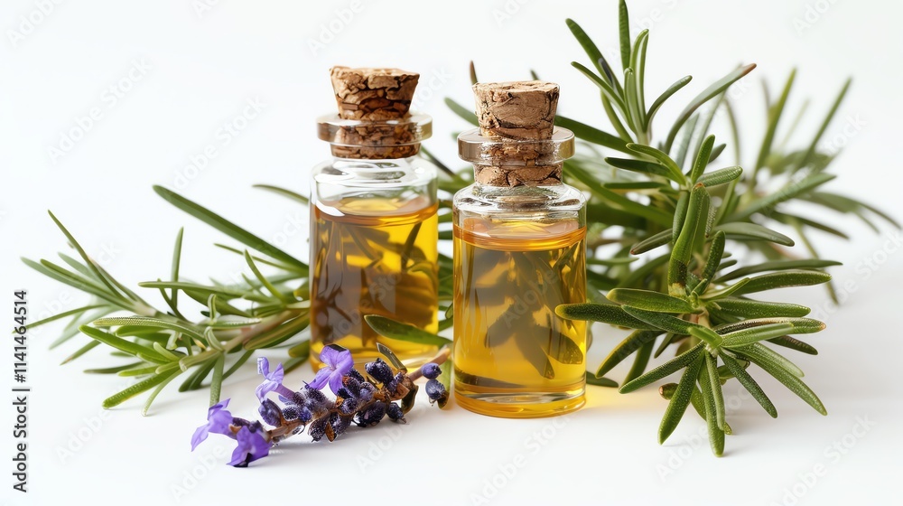 Natural Preservatives, rosemary extract, white background Natural Preservatives, rosemary extract, white background