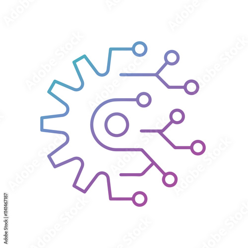 Artificial Intelligence AI Chip in Human Head. Artificial Intelligence icon with Machine learning, digital skills, generative AI, AI technology, algorithm, virtual intelligence and future