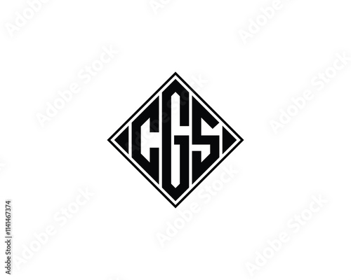 CGS logo design vector template. CGS