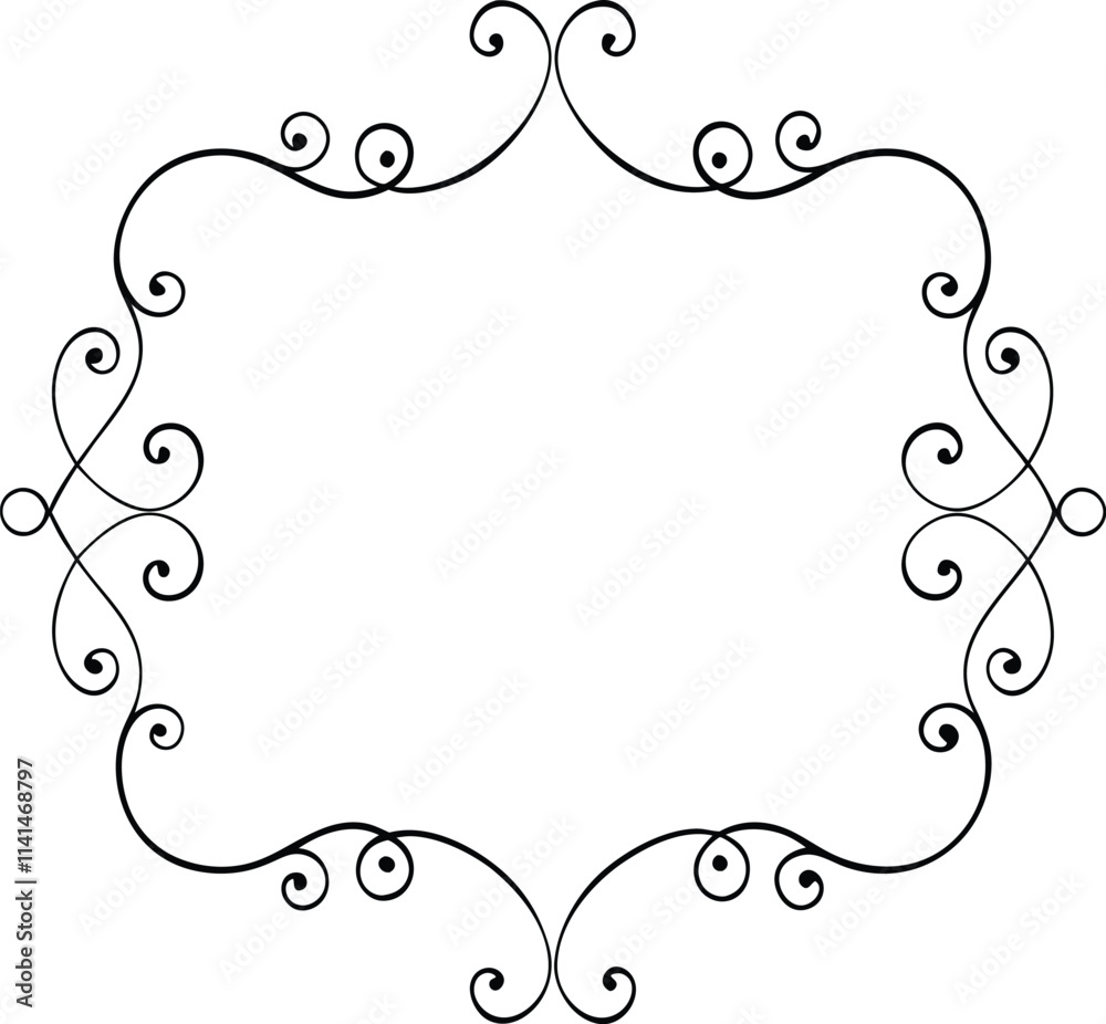 Border Frame Flat Line Art Vector Illustrations - Minimalist Decorative Designs Border Frame Flat Line Art Vector Illustrations - Minimalist Decorative Designs