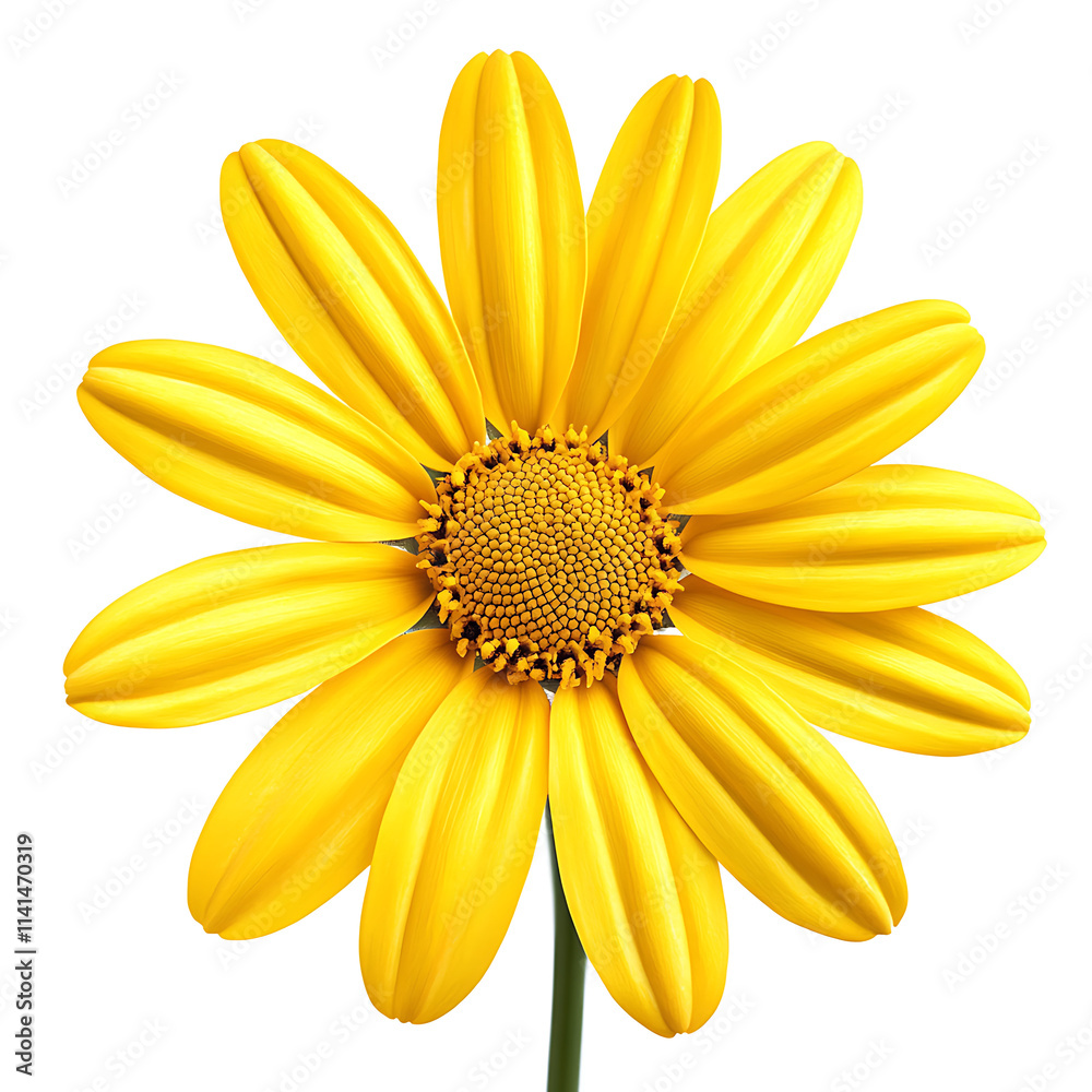 Obraz premium yellow daisy isolated on white background