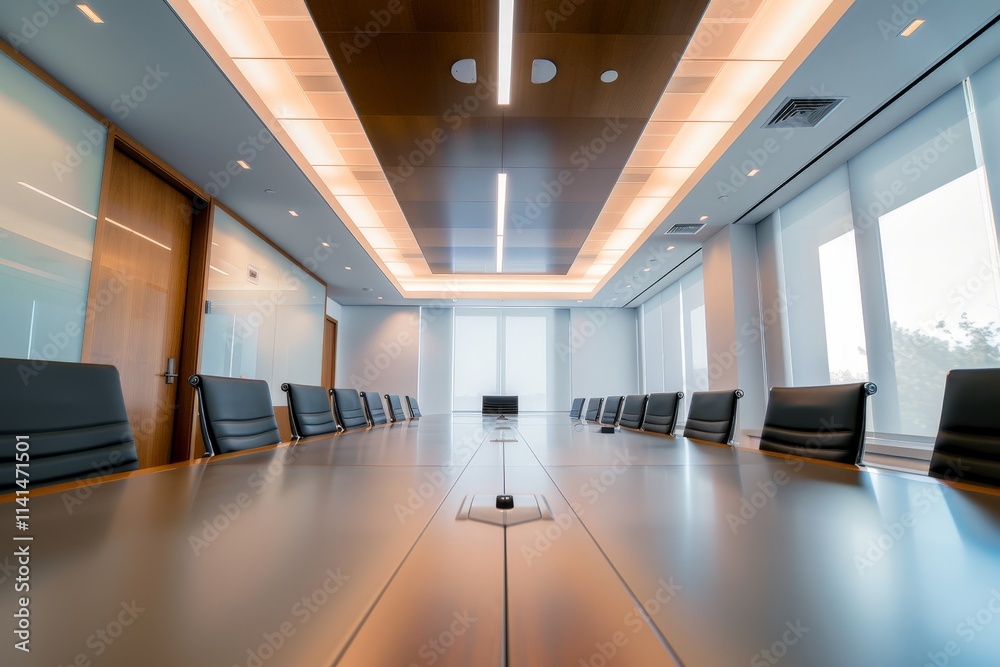 Conference Room with a Long Table Conference Room with a Long Table