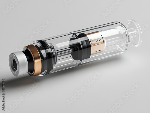 A futuristic syringe designed for painless insulin delivery