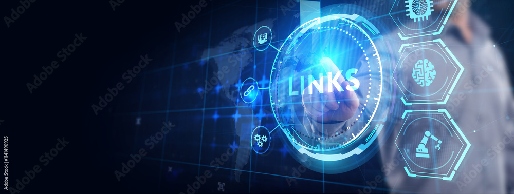 Internet Links Concept.Business, Technology, Internet and network concept. Internet Links Concept.Business, Technology, Internet and network concept.