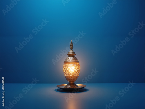 Arabic lamp with beautiful light on