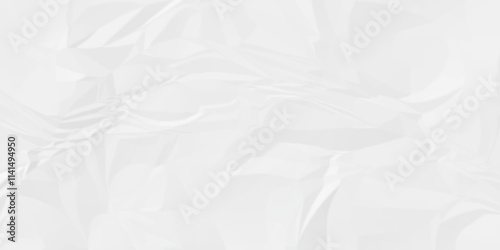 Abstract vector white wrinkly paper background. cardboard craft wrinkly paper, crumpled pattern texture. paper crumpled wrap. white fabric crushed- crumpled.	
