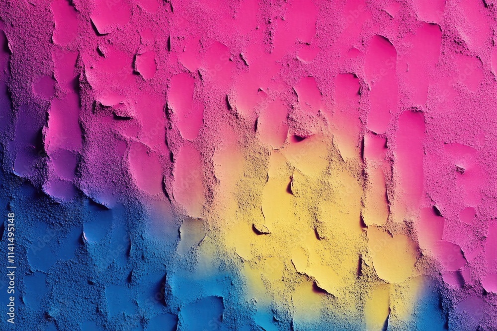 Colorful painted wall close-up Colorful painted wall close-up