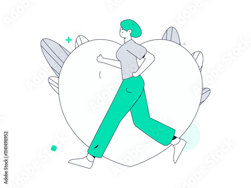 3.12 International Women's Day professional women flat character vector concept operation hand drawn illustration

