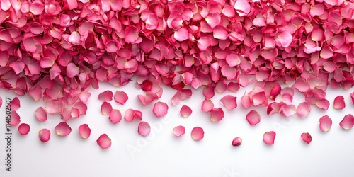 Close-Up of Blooming Pink Rose Petals for Decorative Use in Banners and Web Design Projects Focusing on Floral Aesthetic and Texture Detail