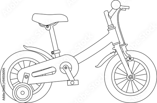 vector illustration design sketch image silhouette of bicycle for exercise