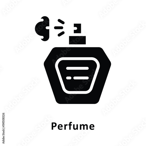 Perfume Vector Gylph Icon. Eps 10 File