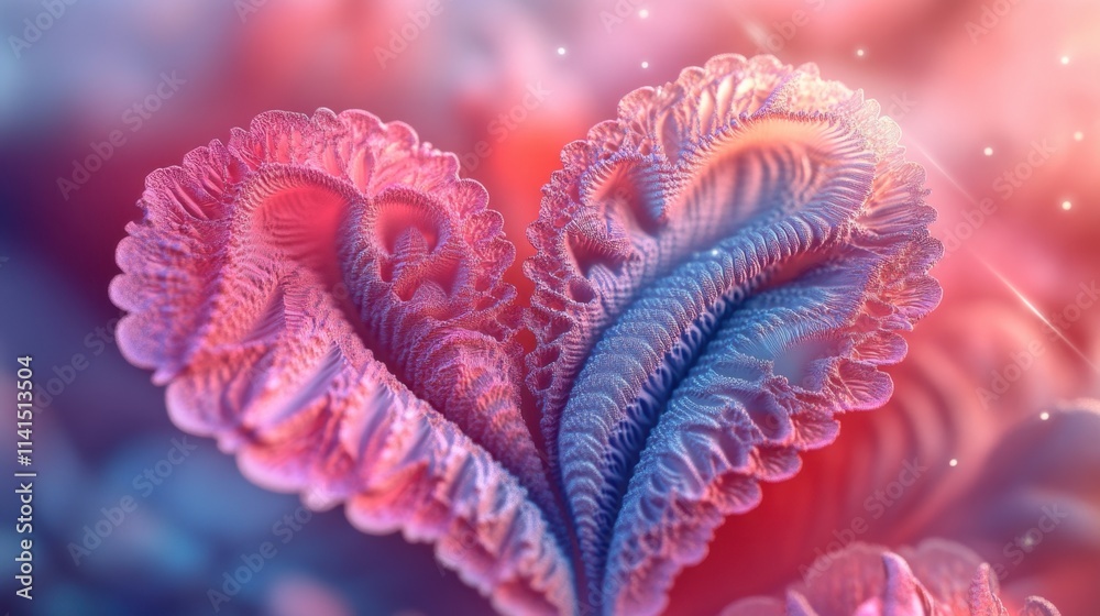 A vibrant, abstract depiction of a heart shape with intricate, swirling patterns in pink and blue hues, evoking feelings of love and creativity. A vibrant, abstract depiction of a heart shape with intricate, swirling patterns in pink and blue hues, evoking feelings of love and creativity.