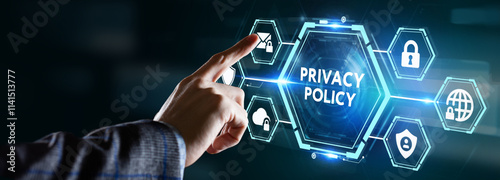 Data protection Cyber Security Privacy Business Internet Technology Concept.