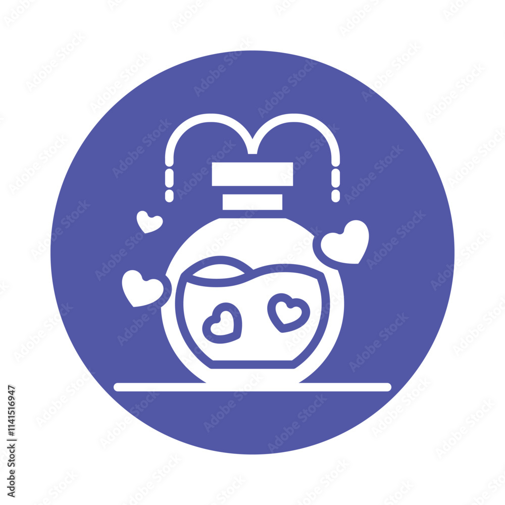 Love Chemical Vector Gylph Icon. Eps 10 file Love Chemical Vector Gylph Icon. Eps 10 file