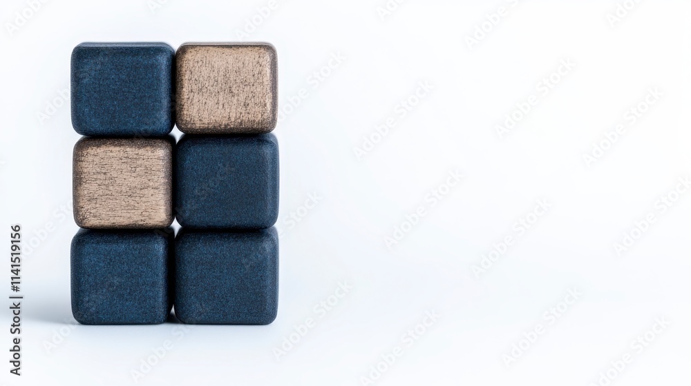 A minimalist arrangement of dark and light blocks, emphasizing geometric shapes and textures against a clean background. A minimalist arrangement of dark and light blocks, emphasizing geometric shapes and textures against a clean background.
