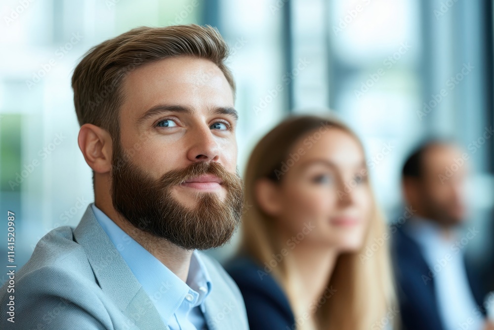 Group of agents in a brainstorming session at a call center discussing sales strategies to enhance performance and drive results Group of agents in a brainstorming session at a call center discussing sales strategies to enhance performance and drive results