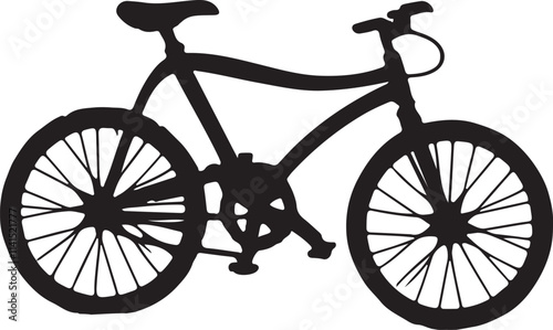 bicycle vector black and white 