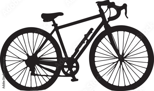 bicycle vector black and white 