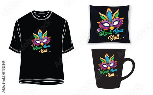 It's Mardi Gras yall - T-Shirt