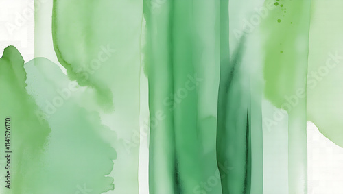 Abstract green watercolor background 